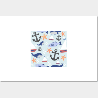 Nautical Whimsy Posters and Art